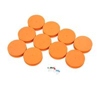 GLOGLOW 10 piezas de tabla de pañales de pesca de espuma EVA ligera, fiable y fácil de usar para enrollar anzuelos, ideal para aficionados a la pesca (naranja)