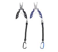 GLOGLOW 2 Alicates de Pesca de Acero Inoxidable, Alicates y Quitaanzuelos y Cortadores de Hilo de Pescar, Abridor de Bucle Dividido con Punta de Aguja, Herramientas de Pescado de 12 Cm para Hombres,