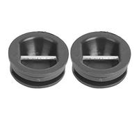 GLOGLOW 2 conectores de cuerda de surf de acero inoxidable para hacer tablas de surf (negro)