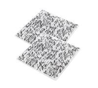 GLOGLOW 2 Plantillas de Relieve, Placas de Relieve, Carpetas de, Plantilla de Plástico Cuadrada para Máquina de Arte de Papel, Crea un Efecto para Tarjetas, álbumes de Recortes, (plastico 2)