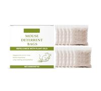 GLOGLOW 20 Bolsitas de Aceite de Menta para Control de Ratones, Bolsa Repelente de Roedores Naturales con Aceites Esenciales de Madera de Cedro y Canela para Protección del Hogar en (200g(10*2g*10))