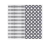 GLOGLOW 50Pcs Marcador de Escaneo 3D Marcador de Reflexión 3D Etiqueta de Punto 6mm Diámetro Interior 10mm Diámetro Exterior Objetivo de Posicionamiento con Película Reflectante