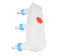 GLOGLOW Alimentador de Leche de Animales Pequeños de 3 Cabezas, Alimentador de Cabra de Leche de Cordero Botella de Leche de Lechón Alimentador de Cabra con Pezón de Silicona para