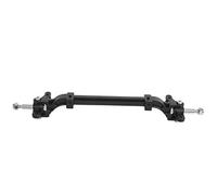 GLOGLOW Barra de conexión de dirección del eje delantero para coche RC 1/14, mano de obra fina, aleación de aluminio negro, rendimiento de dirección mejorado (negro)