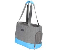 GLOGLOW - Bolsa de hombro universal para mascotas, para perros, gatos, conejos, bolsa de transporte práctica y segura para mascotas (azul)