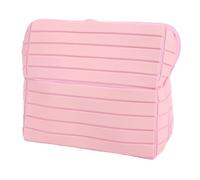 GLOGLOW Bolsa de Viaje para Cosméticos, Bolsa Grande a Rayas, Organizador de Maquillaje de PVC, Soporte de Artículos de Tocador Portátil de 9,84x7,28 Pulgadas para Soluciones de Almacenamiento de