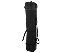 GLOGLOW Bolsa para aparejos de pesca con 5 bolsillos para cañas y rodillos, correa de hombro ajustable para facilitar el transporte al pescar, color negro