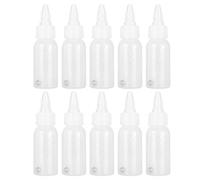 GLOGLOW Botella de Pintura Vacía de 30 Ml, Material de PP de Gran Capacidad PP Fácil Contenedor de Pintura de Almacenamiento con Escala para Artistas y Proyectos de Bricolaje