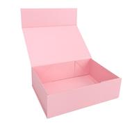 GLOGLOW Caja de Regalo con Tapa Magnética, Caja de 10,24 X 7,48 X 3,15 Pulgadas, Cierre Magnético Plegable, Diseño Corrugado Engrosado, para Bodas, Cumpleaños, San Valentín, Dama de, Regalo con