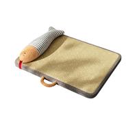 GLOGLOW Cama de Enfriamiento para Mascotas con Almohada Estera Refrescante para Gatos con Almohada de Felpa de Esponja, Cama de Enfriamiento para Mascotas Transpirable para Gatos y Gatitos de Clima