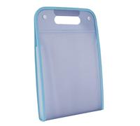 GLOGLOW Carpeta de Acordeón, Organizador de Documentos de Gran Capacidad con Bordes de Cinta Cifrados, 13 Capas para Papeles A4, Ideal para Uso Escolar y de Oficina (Azul claro de las estrellas)