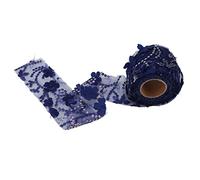 GLOGLOW Carrete de Tul Brillante, Cinta de Tela de Tul con Lentejuelas de Poliéster, 10 Yardas para Elaborar Decoraciones de Boda y Envolver Regalos (NAVY)