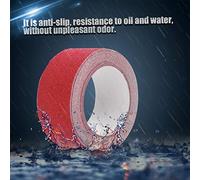 GLOGLOW Cinta Colorida de PVC de Seguridad para Pisos, Antideslizante e Impermeable para Escaleras y Pisos, Ideal para Oficinas y Hoteles (rojo)