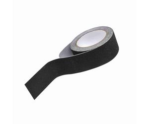 GLOGLOW Cinta Colorida de PVC de Seguridad para Pisos, Antideslizante e Impermeable para Escaleras y Pisos, Ideal para Oficinas y Hoteles (BLACK)