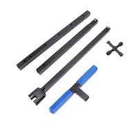 GLOGLOW Clave de Medidor de Agua de 37.4 Pulgadas, Herramienta de Cierre de Agua con T de Acero Plegable y Llave de Utilidad de 4 Vías para Abrir y Cerrar Medidores de o Válvulas de 37. Pulgadas de