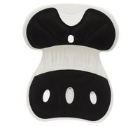 GLOGLOW Cojín de Silla Ergonómica con Soporte Trasero, Cojines de Espalda y Asiento Soporte Lumbar de Tela Transpirable Silla de Oficina en Forma de Pétal (BLACK)