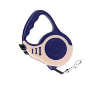 GLOGLOW Collar y Correa para Perros Correa de Cinta Resistente con Antideslizante Cinta de Nailon Bloqueo de Pausa de Freno con una Sola Mano para Perros Paseos Diarios Fáciles y Seguros Retráctil