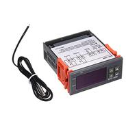 GLOGLOW Controlador de Temperatura Digital -1000, Termostato Mini con Pantalla LED Grande, Modo de Calefacción y Enfriamiento para Congelador, Refrigerador, Enfriador Industrial (12V)
