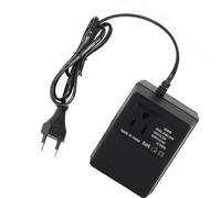 GLOGLOW Convertidor de Voltaje de 220 V a 110 V Adaptador de Corriente de Viaje de 200 W con Carcasa de Plástico Compacto Negro para Uso en Viajes Internacionales