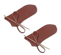 GLOGLOW Cubierta de de Hierro Fundido, Protector de Sartén Resistente Al Calor de Cuero PU, Ideal para Hornos Holandeses y Sartenes, para los Amantes de la Cocina (B)