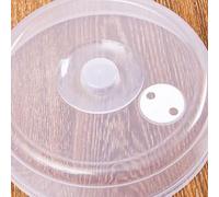 GLOGLOW Cubierta para Placa de Microondas, Material PP, Diseño Transparente Reutilizable, 10 Pulgadas de Diámetro, Ideal para Uso en Cocina (L)