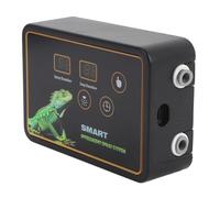 GLOGLOW de Nebulización para Reptiles Humidificador para Reptiles Terrario con Boquillas Ajustables de 360° Temporizador y Pantalla Dual para Plantas de Anfibios, de la Selva (Enchufe de la UE)