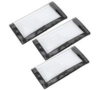 GLOGLOW Envolturas de Señuelos de Pesca de PVC, 3 uds., con Cinta de Gancho y Bucle, Fundas Transparentes para Almacenamiento de Cebo, 7,9x3,9 Pulgadas para Almacenamiento de Crankbaits y Jigs