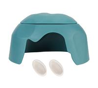 GLOGLOW Escondite de Reptiles Cueva Caja de Ocultación de Humidificación de Tortugas Escondite Espacioso y Seguro para Lagartos Tortugas Arañas con Tazón de Agua de Cerámica 9.6x5.9in