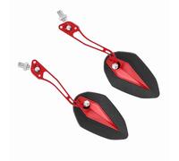 GLOGLOW Espejo de Vista Trasera del Scooter de Motocicleta con Carcasa de Plástico Duro de Alto Grado y Brazo de Aleación de Aluminio, Ajustado para un Espejo Ultra Transparente para una Visión (#1)