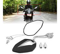 GLOGLOW Espejo de Vista Trasera del Scooter de Motocicleta con Carcasa de Plástico Duro de Alto Grado y Brazo de Aleación de Aluminio, Ajustado para un Espejo Ultra Transparente para una Visión (#5)