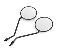 GLOGLOW Espejo Retrovisor para Motocicleta, Carcasa de ABS, Visión Clara, Ajuste Universal, Diámetro de 100 Mm, Adecuado para la Mayoría de Motocicletas y Scooters Eléctricos