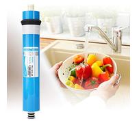GLOGLOW Filtro de Agua de Membrana de ósmosmos Inverso del Hogar Filtro RO Eficiente para el Purificador de Agua 50/75/100 GPD para la Mayoría de los Purificadores de Doméstica (1812-50G)