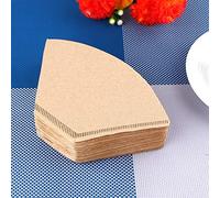 GLOGLOW Filtros de café de 100 Paquetes sin Blanquear, Filtros de Papel para Cafeteras de la Oficina en el Hogar Use 100 de café sin Blanquear Paquetes, Cocina Nan Nan