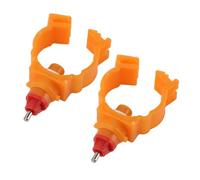 GLOGLOW Fuentes y Bebederos para Aves de Corral, Bebederos de Agua, Paquete de 100 G3, 4 Bayonetas de Resorte, Riego Automático para Granja, Gallinero, Gallinero, Uso de Rebaños, con Tetina para
