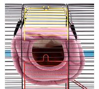 GLOGLOW Happy Hut Tend Tent Bed for Budgies Eclectus Parakeet Cockatiels Cockatoo Lovebird Winter Winter Warm Bird a Prueba de Viento Snuggle Nan Suministros de Pájaros (S)