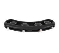 GLOGLOW Herramienta de Práctica de Extensor de Dedo Musical para Mejorar la Fuerza y la Flexibilidad de los Dedos - Black Metal + Plastic - Ideal para Estudiantes de Saxofón de Piano de Guitarra