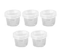 GLOGLOW Juego de Botellas de Salsa de Viaje, 5 Unidades, Recipientes de Condimentos Reutilizables de Plástico de 4,8 Oz con Tapas, Bolsa de Almacenamiento para Crucero, Avión, Hotel, Viaje por (BLACK)