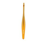 GLOGLOW Juego de Ganchillo Ergonómico con Punta Lisa de Aluminio de 6,0 Mm para Principiantes, Gancho de Hilo Chapado en Oro con Caja de Regalo de Terciopelo para Manualidades