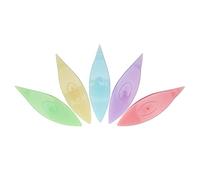 GLOGLOW Juego de Lanzadera para frivolité, Herramientas Artesanales de Encaje con Lanzaderas de Plástico de 5 Colores para Tejer a Mano, Costura y (12038 fruta fruta verde amarilla azul)