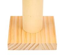 GLOGLOW Juguetes para Mascotas Juguete de Madera de Pino 6.3x3.7x3.7 Pulgadas para Hámster Conejillo de Indias, Alimentador Giratorio Dispensador de Golosinas Reduce el Aburrimiento Masticar Madera