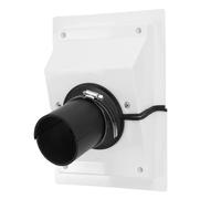 GLOGLOW Kit de Cubierta para Línea de Penetración de Pared HVAC, Accesorios Cubierta de Pared de CA Dividida de Plástico con Junta Suave, 23 X 17 Cm para Mini Bomba de Calor Dividida sin Conductos