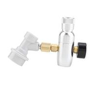 GLOGLOW Kit Regulador de Cartucho de CO2 de 16 G, Dispensador de CO2 con Rosca MFL y Desconexión de Gas para de Barril de Cerveza Casera (0-60 PSI o 0-150 PSI). (0-60PSI)