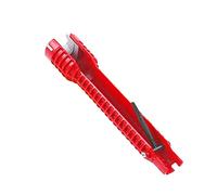 GLOGLOW Llave de Canal, Herramienta de Instalación de Grifo Multifuncional 8 en 1 para Tuercas de 2, 3, 4 y 6 Puntas con Diseño Súper Largo de 9,84 Pulgadas, Aleación de Aluminio,