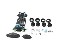 GLOGLOW Marco de coche RC de fibra de carbono azul con ejes de transmisión de acero para el modelo TT01/TT01E, base de motor estable para un rendimiento suave
