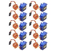 GLOGLOW Módulo de Servomotor de 10 Piezas con Balancín y Tornillos, Ideal para Aviones Modelo y Proyectos de Bricolaje de Control Remoto