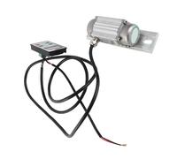 GLOGLOW Motor de Vibración de Aleación 7500 RPM Pantalla Digital de Velocidad Ajustable IP65 para Hormigonera Mesa Agitadora Pantalla Vibratoria Motor Vibrador de Hormigón 12 V Aluminio sin