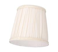 GLOGLOW Pantalla de Lámpara, Cubierta de Lámpara de Mesa de Hierro de Tela Decorativa Moderna con Alta Transmitancia de Luz para Bombillas E14, Sala de Estar y Dormitorio (Albaricoque)