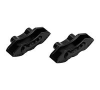 GLOGLOW Pinzas de disco de freno de metal delanteras y traseras para LOSI SUPER Baja Rey 1/6 RC Car, aspecto exquisito, estilo perfecto, ligero, tamaño pequeño (negro)