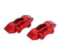 GLOGLOW Pinzas de disco de freno de metal delantero y trasero para LOSI SUPER Baja Rey 1/6 RC Car, aspecto exquisito, estilo perfecto, ligero, tamaño pequeño (rojo)