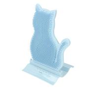 GLOGLOW Rascador Facial para Gatos, Cepillo de Aseo para Gatos con Hierba Gatera, Cepillo Desmontable para de Interior, Gatitos y Perros Pequeños (BLUE)